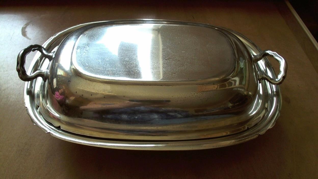 Reed & Barton Mayflower Silverplate Covered Serving Dish #5001 Vintage