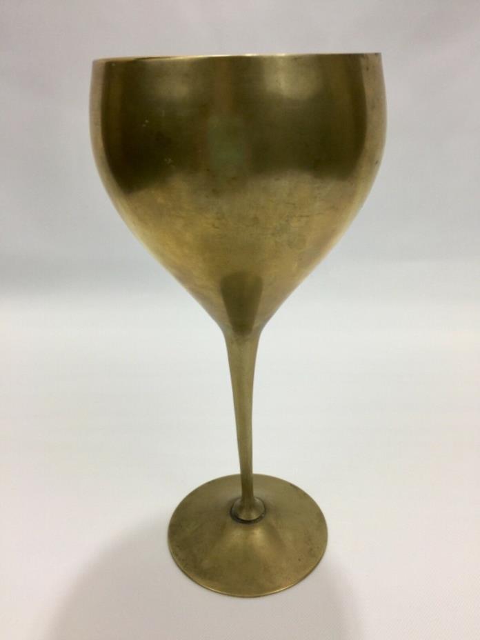 Vintage Leonard Silver Co. EPNS Silverplated Wine Goblet 7.5 inches tall