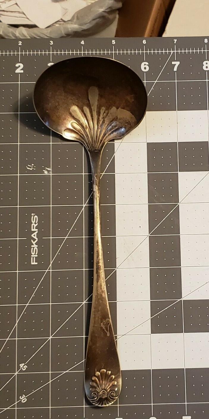 Vintage Powle Silver Plated Ladle Spoon Flatware Silverware Dipper