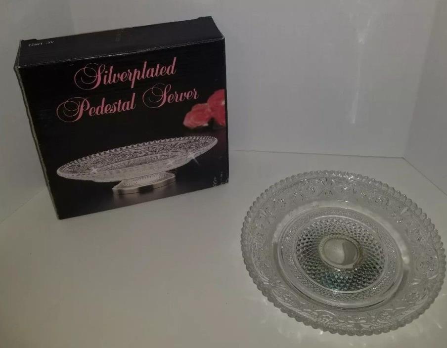 Silver plated Pedestal Server. Free Shipping!!