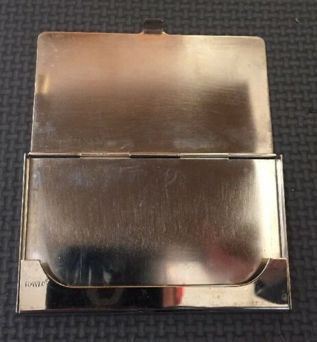 VINTAGE TOWLE SILVER PLATED BUSINESS CARD HOLDER Great Condition