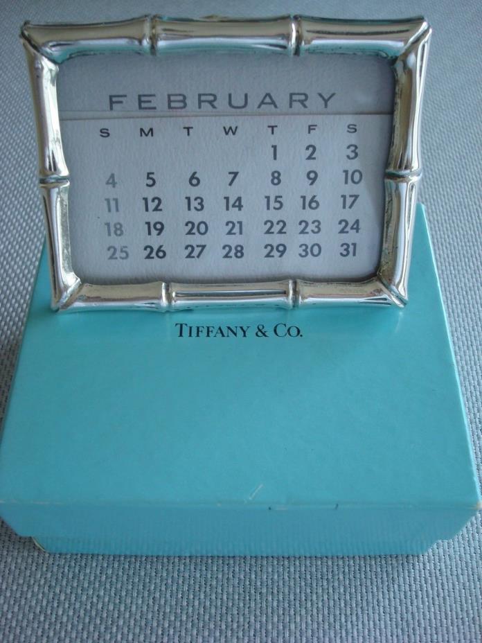 TIFFANY sterling silver ~'BAMBOO' PICTURE FRAME / CALENDAR  ~ FABULOUS!