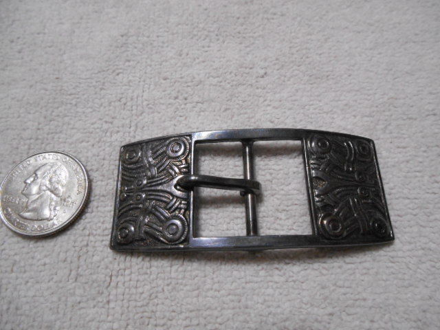 Vintage David Andersen Norway Sterling Silver Belt Buckle  4