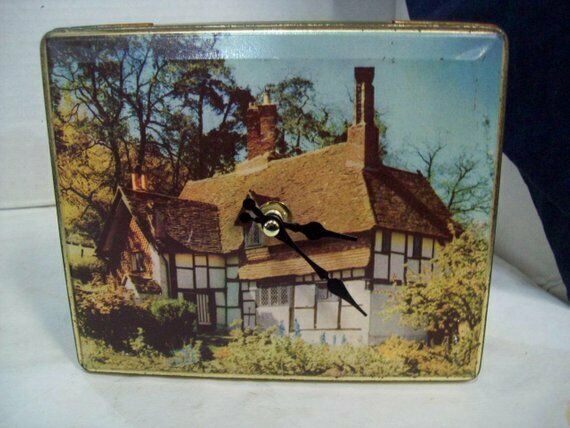 Edward Sharp & Sons Ltd Vintage Edition Tin Clock, Shelf Clock Re-cycled