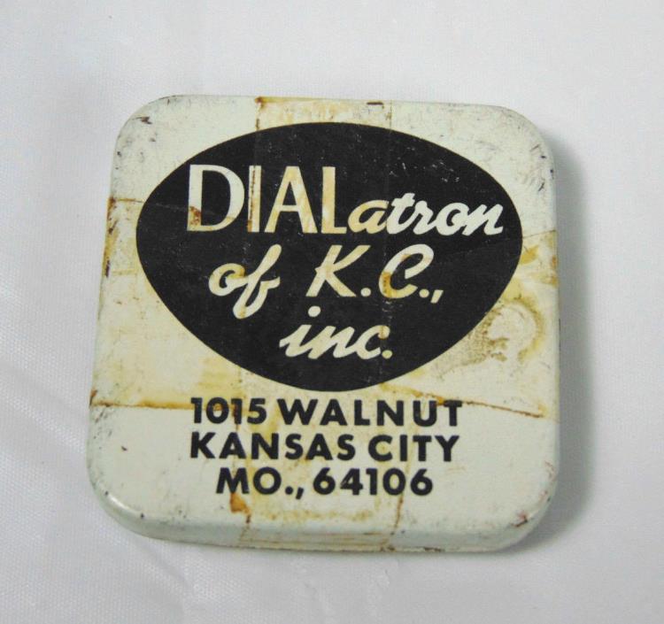 Dialatron Of K.C. Kansas City Small Metal Tin