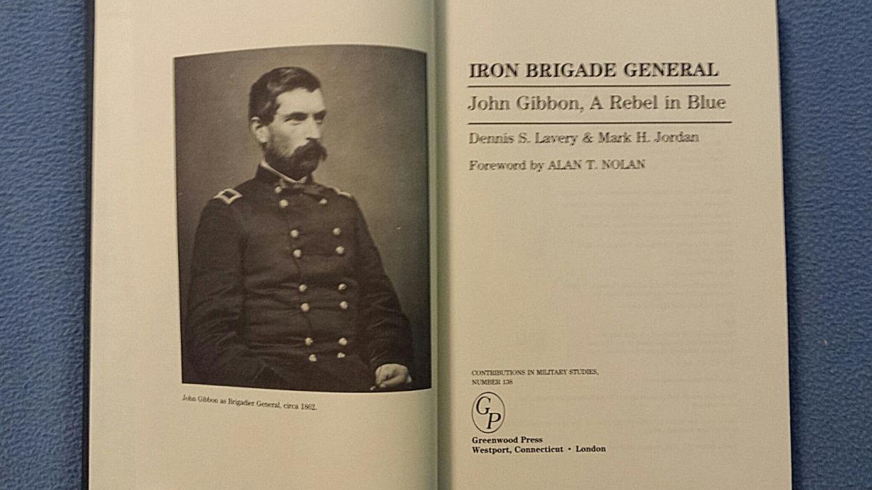Iron Brigade General John Gibbon 1993 Civil War Black Hats Gettysburg SIGNED
