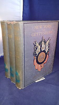 Civil War New York Gettysburg 3 vols Fox William F Lieut-Col 107th N.Y. 1902