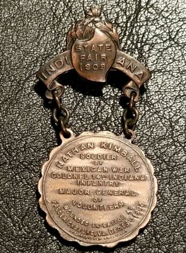 1909 Indiana State Fair Soldier of Mexican War 14th Infantry Medal