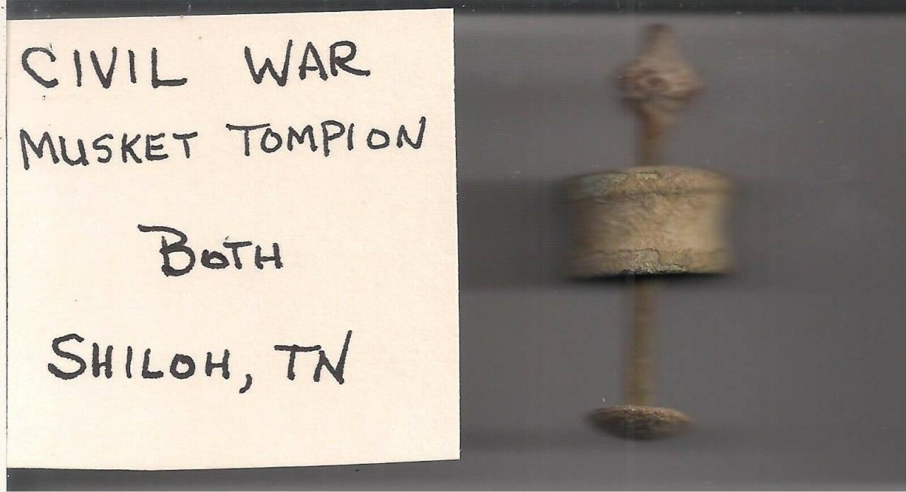 Civil War Musket Tompion Recovered near Shiloh, TN