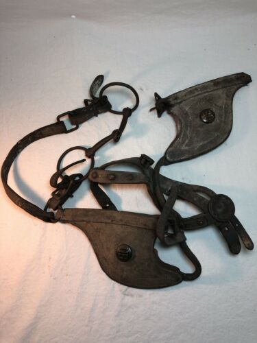 Post Civil War Ww1 Ww2 Spanish War Horse Bridle And Rosette Must See Relic
