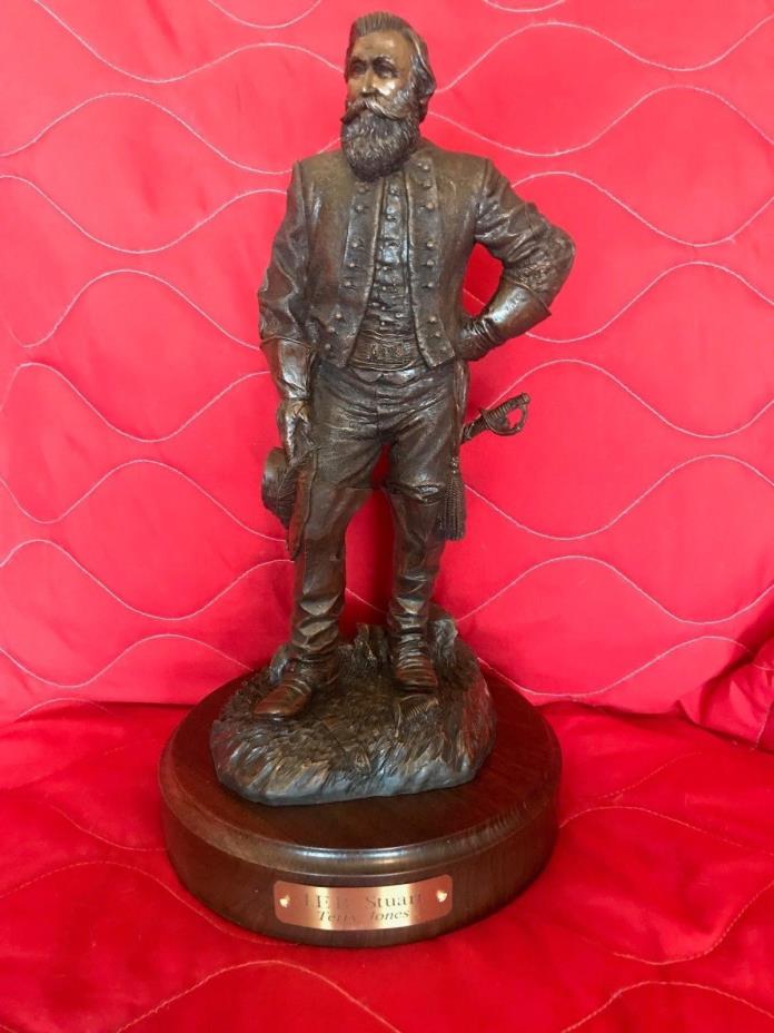 Terry Jones Jeb Stuart Civil War Cold Cast Bronze Sculpture IN BOX 43/400