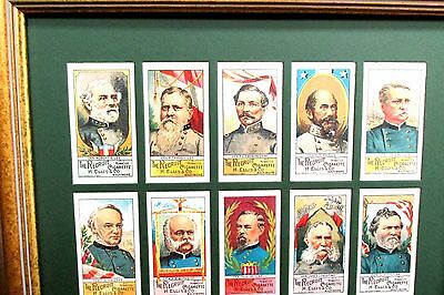 Vintage CELEBRATED CIVIL WAR GENERALS- 25 Trade Cards 1880's 100th Annv. Set,