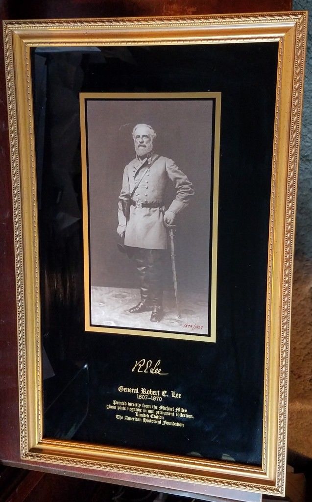 Rare Michael Miley Limited Edition Glass Plate Negative Print of Robert E. Lee