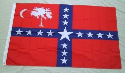 South Carolina Sovereignty Secession Flag 3'x5' Civil War Banner 1860/61 New 597