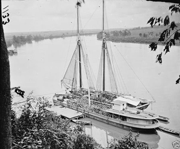 Federal Transport Ships Artillery James River 1865 New 8x10 US Civil War Photo
