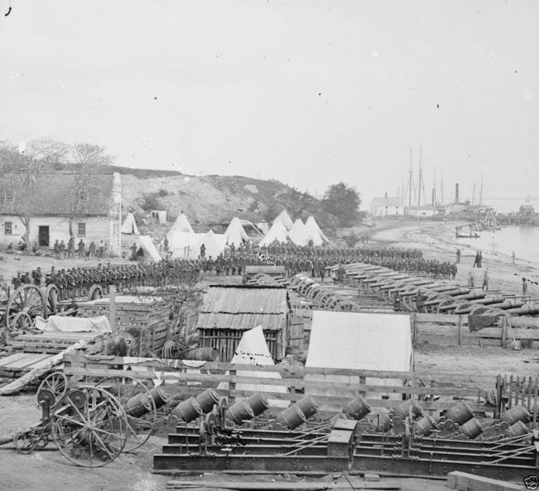 Union Federal US Artillery Park Yorktown, Virginia - 8x10 US Civil War Photo