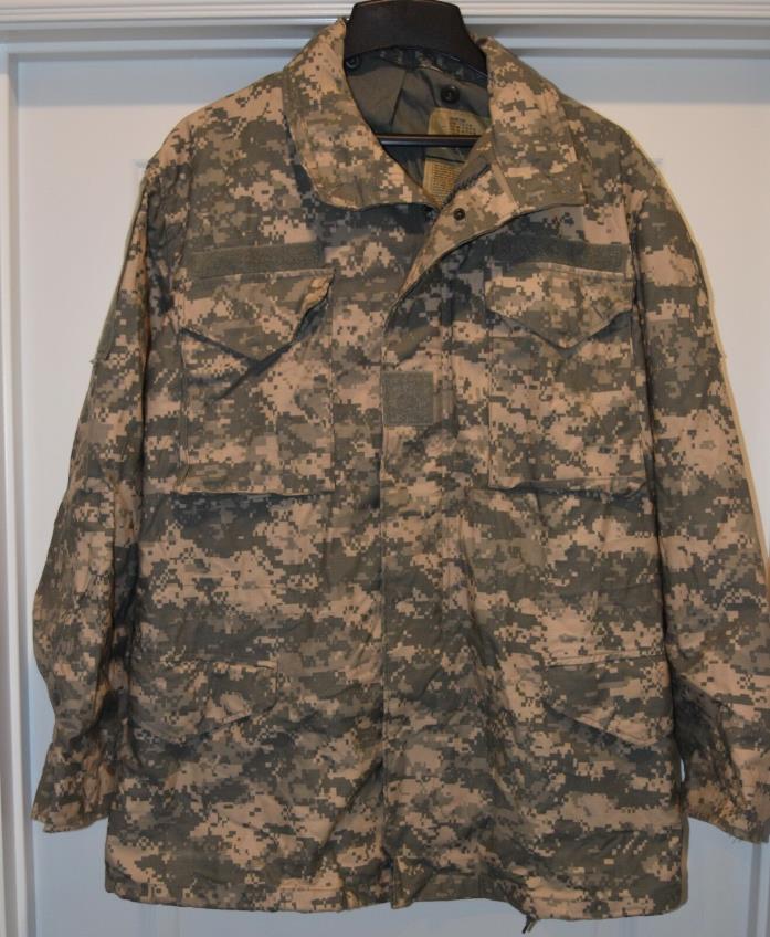 ARMY ACU UNIVERSAL CAMOUFLAGE FIELD JACKET MEDIUM LONG