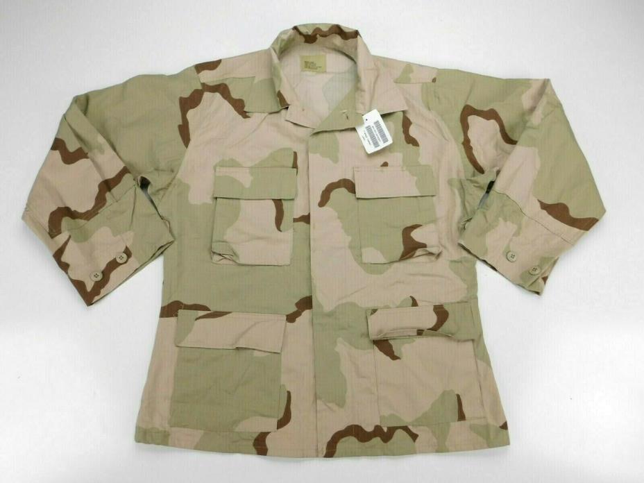 US Military Desert DCU Camouflage Ripstop Combat Coat M Medium Short NWT