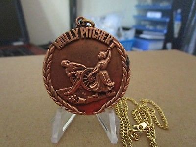 United States Army Air Defense Artillery Molly Pitcher Pendant  #4410