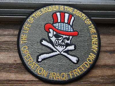 OIF UNCLE SAM SKULL PATCH
