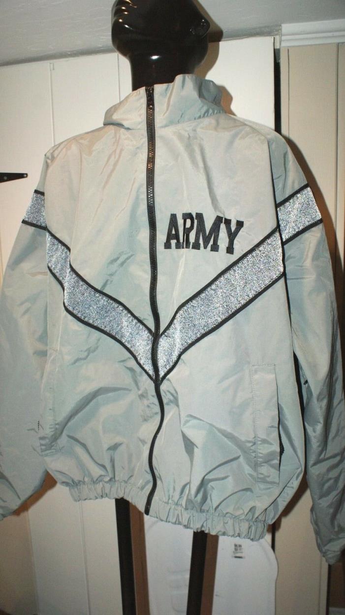 Mens Army PTU IPFU Running Reflective Jacket Size Medium Regular