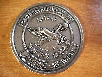 344th Air Refueling SQ Raven Squadron KC-135 McConnell AFB USAF Challenge Coin