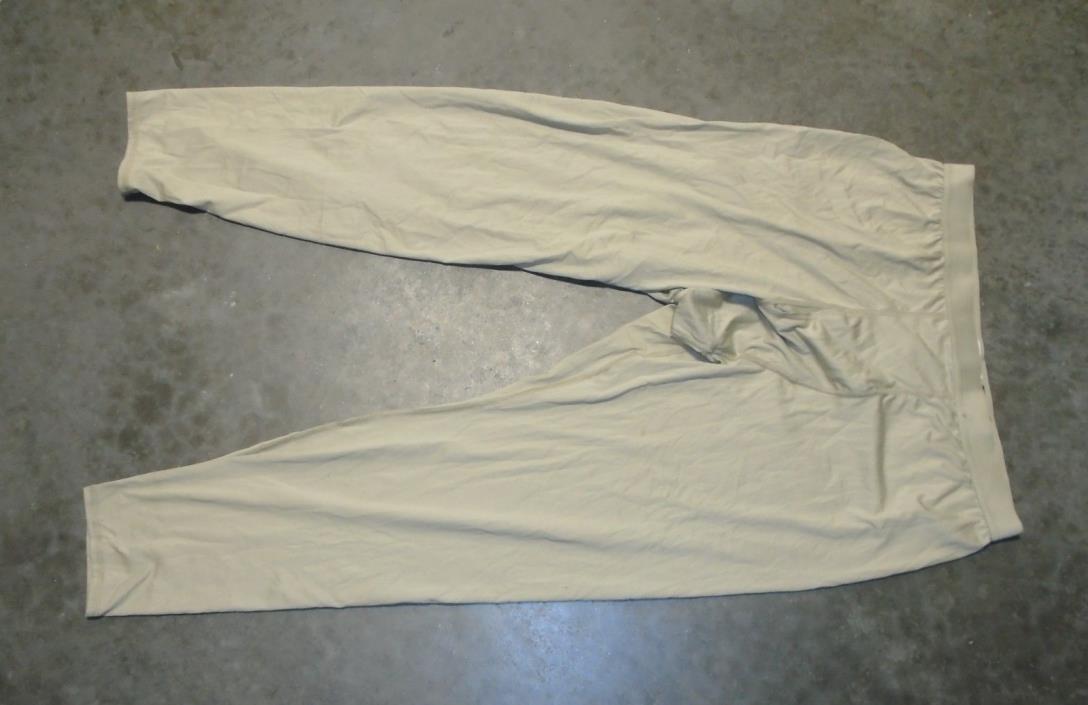 US Military Issue Tan Light Silk Weight ECWCS Cold Weather Drawers Polartec LL