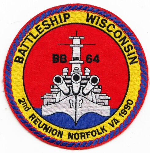 USS Wisconsin BB-64 2d Reunion 1990 Norfolk VA   USN