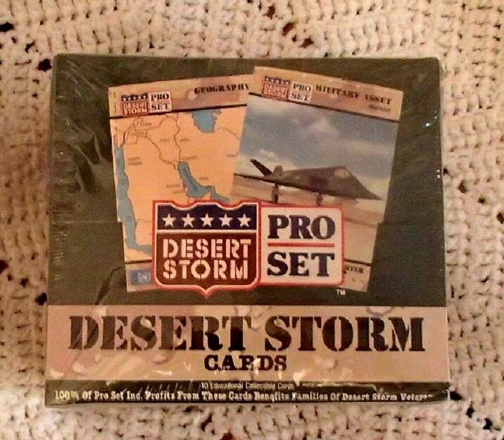 Sealed Box of DESERT STORM Pro Set collectible trading cards 36 packs of 10  NEW