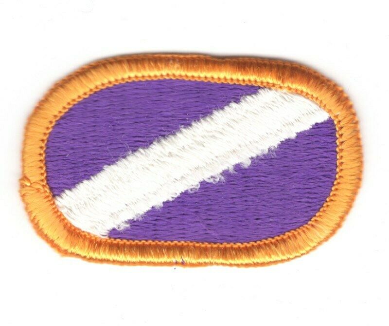 Army Airborne Oval Patch: 96th Civil Affairs Battalion - gold border