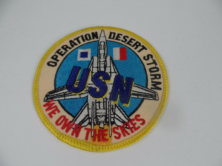 Operation Desert Storm USN Navy F-14 Tomcat Patch