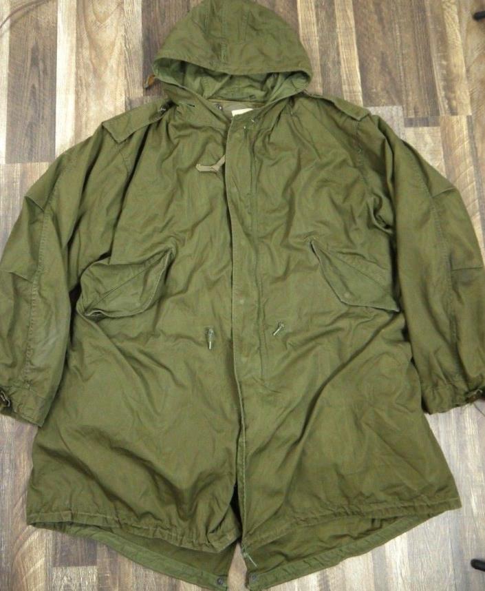 VINTAGE M-51 FISHTAIL PARKA OUTER-SHELL & LINER shell coat military mens M/L