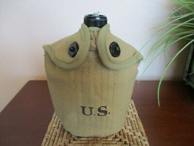 1942 US MODEL M-1910 CANTEEN, COVER AND CUP- KHAKI