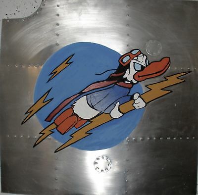 WWII hand painted airplane nose art panel reproduction Donald Duck  NAP-0119