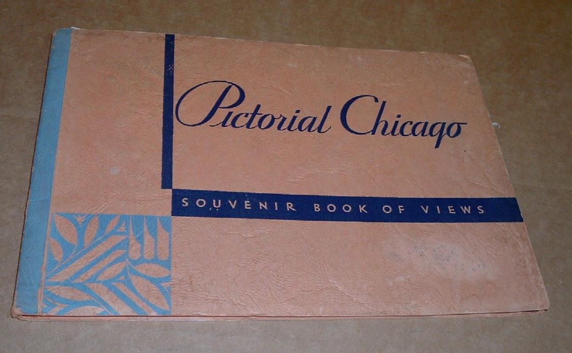 CHICAGO ILLINOIS OLD SOUVENIR View Booklet Photos 1930 Book Vintage Picture