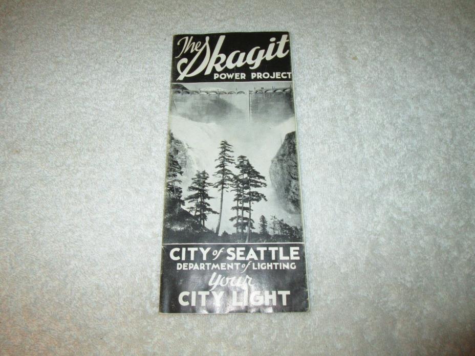 THE SKAGIT POWER PROJECT SEATTLE WASHINGTON DEPT LIGHTING 1936 BOOKLET BROCHURE
