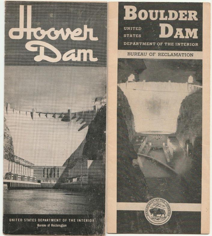 1940's Boulder Dam (Hoover Dam Name changed) Brochure,The U.S. Dept. of Interior