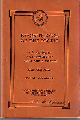 Favorite Songs of the People - 1927