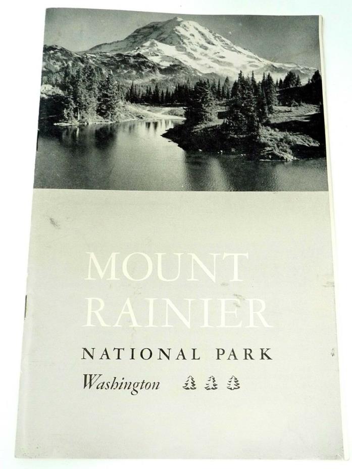 1949 MOUNT RAINIER NATIONAL PARK WASHINGTON MOUNTAINEERING Map Photos