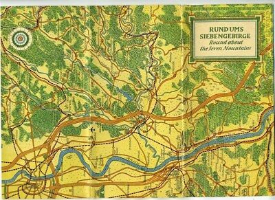 Round About the Seven Mountains Booklet  Rhine Valley Germany 1950's
