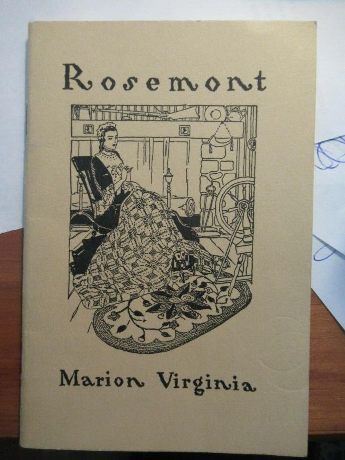 Vintage 1943 Rosemont Marion VA Catalog of Handmade Reproductions Textiles MINT