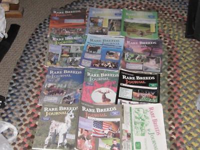 TWELVE 2006 THRU 2010 RARE BREEDS JOURNAL / ANIMAL MAGAZINES - L@@K