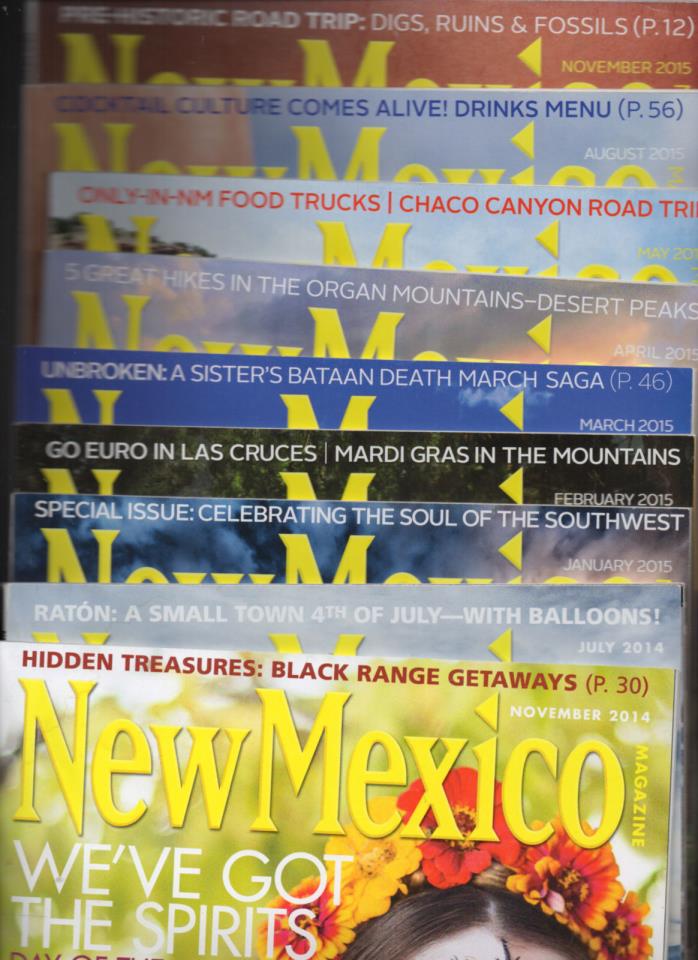 9 NEW MEXICO MAGAZINES NOV  JUL 2015 JAN FEB MAR APR MAY  AUG  NOV 2015