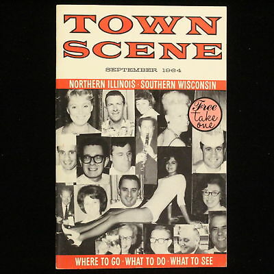 1964 Local Town Scene Advertising Restaurant & Hotel Booklet North IL South WI