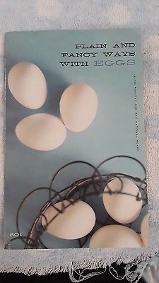 Vtg PENB Recipe Booklet Plain and Fancy Ways with Eggs-Circa 1960s-Great Photos!