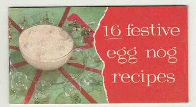 Vintage Boswell's 16 Festive Egg Nog Recipes Booklet