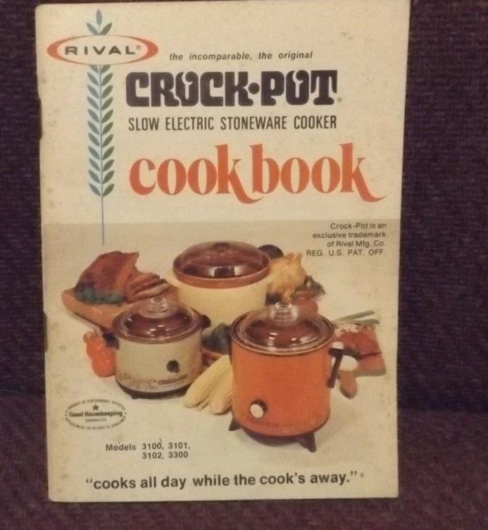 Rival Crock-Pot Slow Electric Stoneware Cooker Cookbook - vintage Pt No. 427-453