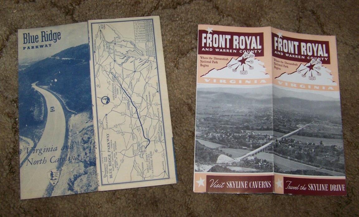 Vintage Blue Ridge Parkway Brochure (Virginia and North Carolina), 1955