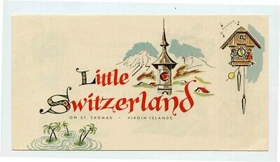 Little Switzerland on St Thomas Virgin Islands Brochure 1950's