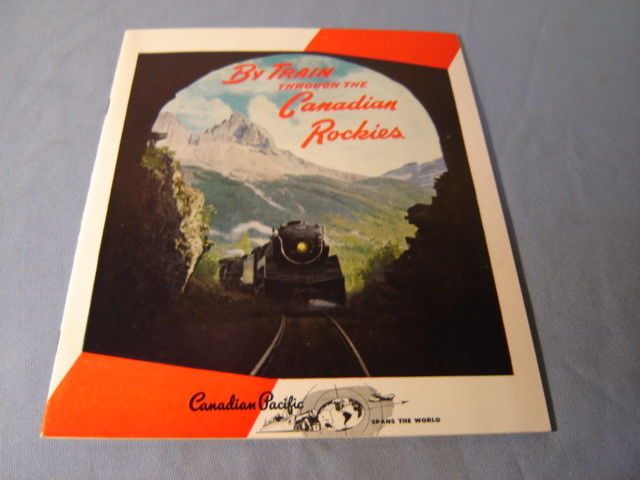 Vintage By Train Through Canadian Rockies Canadian Pacific Mag 1950 Scrapbook